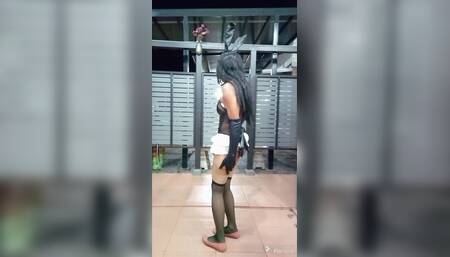 Changing Rabbit Clothes in Public Restrooms