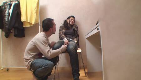 Horny Japanese MILF rides on her lover's erect sausage