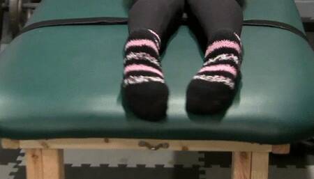 Lets tickle Nadia in her cute SOCKS!