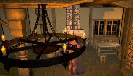 Fuck the bigboobs waitress - 3D Animation