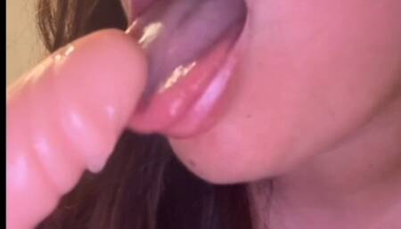 swollen lip sucking POV