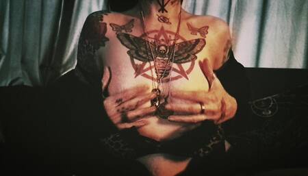 Playing with My Tattooed Boobies