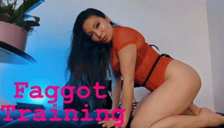 Faggot Training - Gay Confession Slut Training and Blowjob Encouragement to Asian Goddess Make Me Gay Jerk Off Instruction MzKim HDMP4