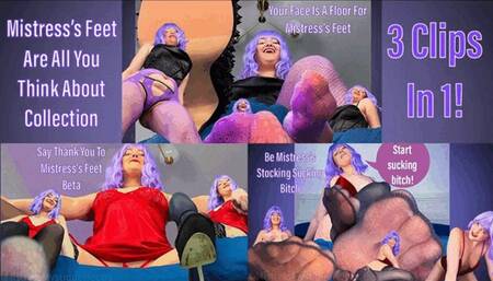 Mistress's Feet Are All You Think About Collection - Foot Domination and Humiliation Femdom POV with Mistress Mystique - WMV