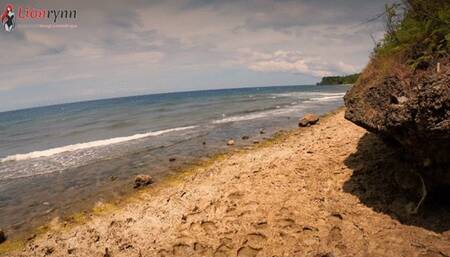 FPOV POV Masturbation at the rocky coast, in front of the sea, Lionrynn