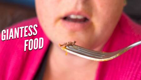 Giantess Mysteria Eating Indian Food