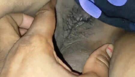 Indian Bhabhi Navel and Pussy Exposed After Sex with Husband