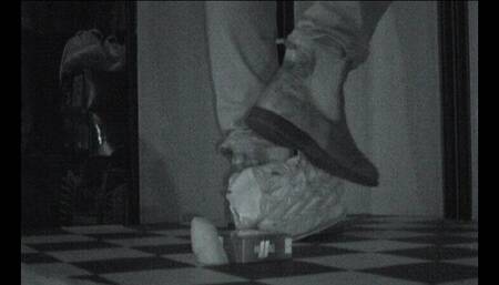 Tiny cock crushed under Tanja's everyday footwear - Cam 4