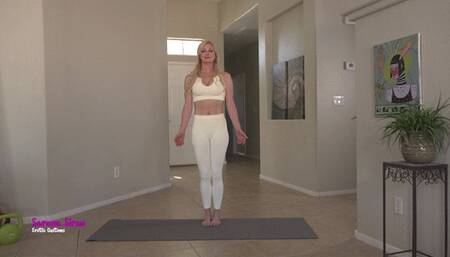 Clothed Yoga Solo with Fit, Flexible MILF Serene Siren