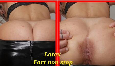 Farting Non Stop Latex pants taste my farts 4k