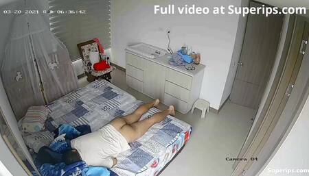 IPCAM – Young Latina mom is forced to fuck