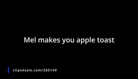 Mel makes U apple toast - Camera 1