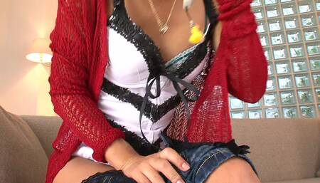 This Asian minx takes phone sex very seriously