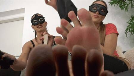 4 stinky sweaty socks after our workout