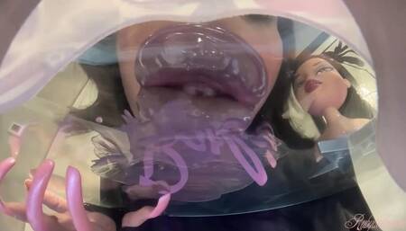 RubyDollLipz's XXL Lips+Moth Table Glass Kisses