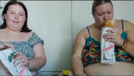 Real moments of gluttony duo feedees