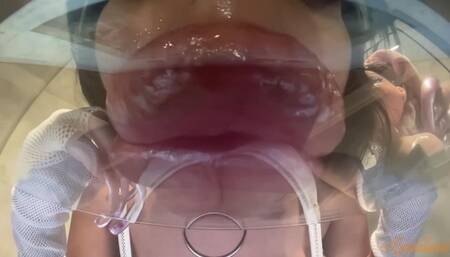 RubyDollLipz's Pumpkin Spice Table Glass Kisses