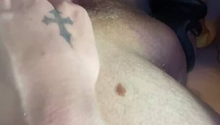 Pegging Tight Anal with A big Dick close up