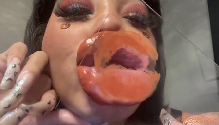 RubyDollLipz's XL Lips+Orange Glass Kisses
