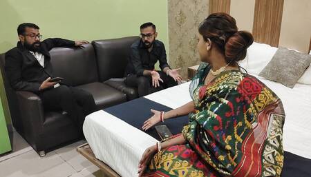 A Couple Made a Village Fucking Session Infront of Registrar Who Came to Made Them Divorce