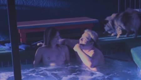 The pleasure is awesome when you have a slut sucking your cock in the jacuzzi