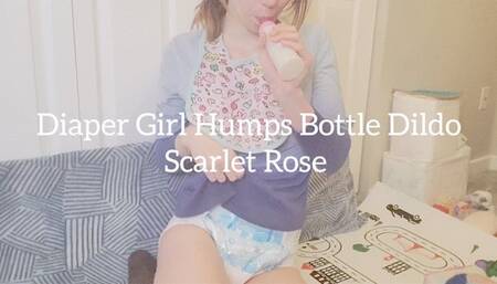 Diaper Girl Humps Bottle Dildo