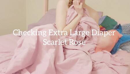 Checking Extra Large Diaper