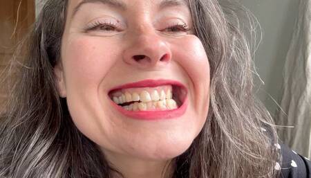 she will leave a huge deep teeth marks on you