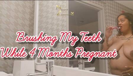 Brushing My Teeth While 4 Months Pregnant 4k
