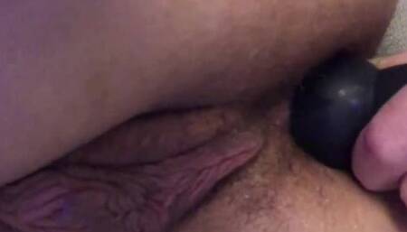 Inflating her asshole makes tight gape