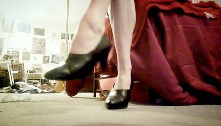 Tapping My Feet In High Heels HURRY UP YOU!