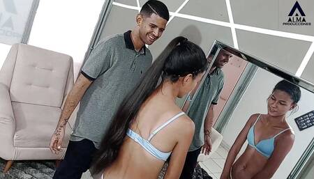 Karla, My Horny Stepdaughter, Loves to Get Fucked Doggy Style and Feel My Cum in Her Ass
