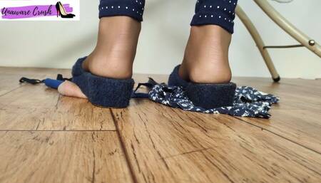 Step grandma ironing unaware cock crush shoejob 1080