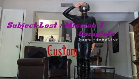 Lost Subject: Mission 1 Complete *Custom*
