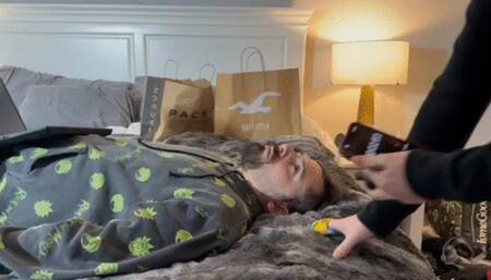 Using Bill as my Seat While I Fart and Spend his Money!