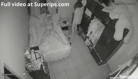 IPCAM – Poor Latin couple fucks in the dark