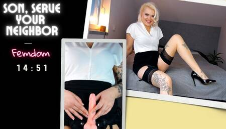 Encouraged bi, strapon, Step mom