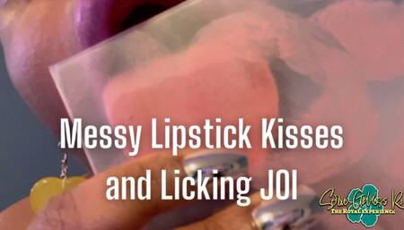 Messy Lipstick Kisses and Licking JOI - Royal Ro lipstick spit fetish kissing hd mp4 1080p