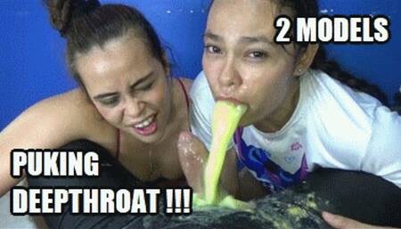 DEEP THROAT FUCKING PUKE 240407CD4 VIOLET + SARAI DEEPTHROAT PUKING POV DUET + FREE SURPRISE SHOW (LOWDEF SD MP4 VERSION)