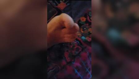 Handjob in Bed