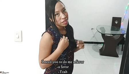 Big Ass Indian Swallowing Her Stepbrother's Cock After a Deal - Porn in Spanish