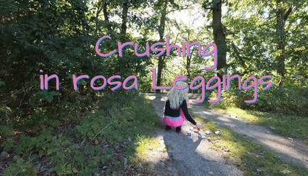 Outdoor crushing in rosa Leggings