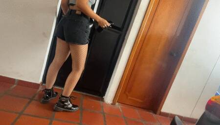 Anie pumps the VW pedal and drives