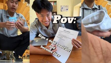 Pov: sign debt contract and become tiny