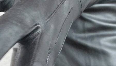 Smoking leather joanna