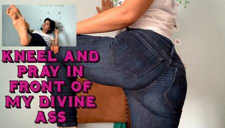 on our knees drooling over this beautiful ass - that's an order!