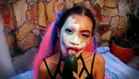 halloween huge cucumber cum