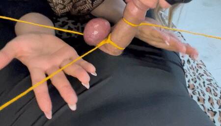 Dick and balls bondage