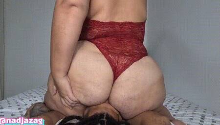 BBW smother her new slave