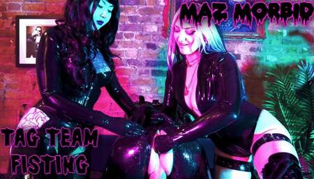 Tag Team Anal Fisting 4K ft Latex Mistress Patricia Oyuki Maz Morbid #fisting